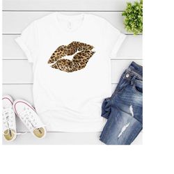 cheetah lips, womens valentines day shirt, lips shirt, womens cheetah shirt, leopard shirt, nature lover shirt, outdoor