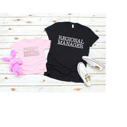 Regional Manager Shirt, Assistant To The Regional Manager, Matching Family Shirts, mommy and me outfits, matchin shirt f