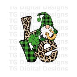 st patricks day png, st patrick gnome png, st patricks leopard, plaid, love, sublimation, gnome st patricks png, st patr