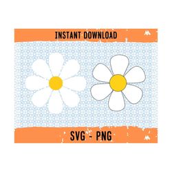 2 daisy designs svg, digital download flower, daisy svg, daisy png file, daisy design, flower for cricut, daisy for silh