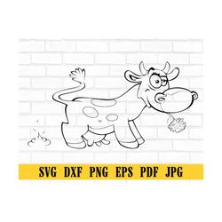 funny cow, farm animal, farmer life svg, calf svg, cow head svg cricut, heifer clipart, farm animal png, calf funny face