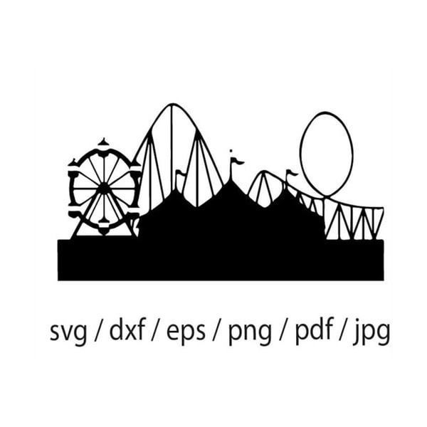 Fair Rides Svg Amusement Park SVG, Roller Coaster SVG, State Fair Svg, Amus | Inspire ...