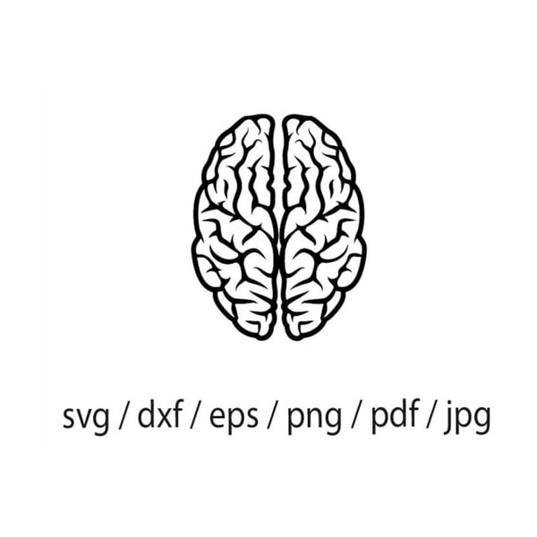 Brain Pattern Dxf Brain SVG, Brain Cut File, Brain DXF, Brain PNG, Brain Clipa - Inspire ...