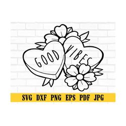 good vibes floral, heart box svg, good vibes only svg, png, eps, dxf, positive svg