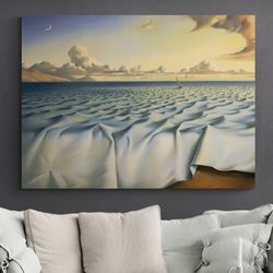 sailing ship prints on canvas, ship canvas painting, kush style art, surreal seascape, abstract sea, blue seascape