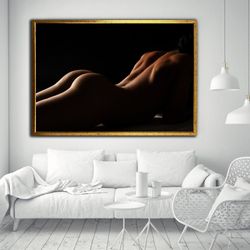 sexy female body canvas painting, woman with beautiful body ready to hang on the wall canvas painting, new generation ca