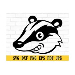 badger svg, forest creatures svg, badger dxf, badger png, badger clipart, badger files, badger eps