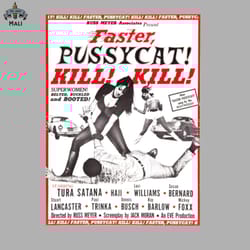 vintage faster pussycat kill kill faster 1980s sublimation png download
