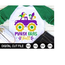 mardi gras y'all svg, mardi gras truck png, fat tuesday svg, fleur de lis svg, kids mardi gras shirt, svg files for cric