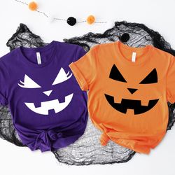 halloween pumpkin face shirt, pumpkin face tee, spooky vibes, happy halloween shirt, scary pumpkin face tshirt, scary ha