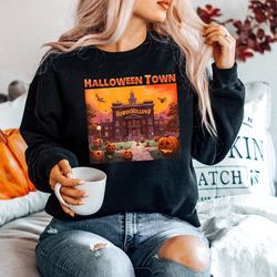 halloweentown sweatshirt, halloweentown university sweatshirt, retro halloweentown shirt, halloween sweatshirt, hallowee