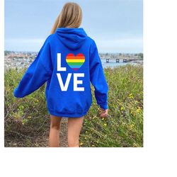 love pride sweatshirt, love is love hoodie, womens love is love hoodie, lesbian sweatshirt, lgbtq hoodie, gay pride swea