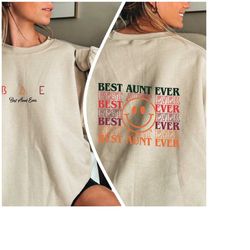 bae best aunt ever sweatshirt, groovy new aunt shirt, gift for auntie, aunt to be hoodie, pregnancy announcement shirt,
