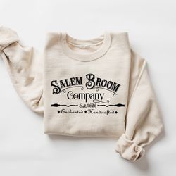 salem broom company, salem massachusetts sweatshirt, halloween sweater, witches sweatshirt, halloween crewneck, salem wi
