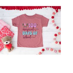 100th day of school shirt, unicorn shirt, 100th day celebration shirt, gift for teacher, cute unicorn shirt,100th magica