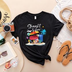 straight trippin shirt, traveler outfit, vacation shirt, girls trip shirt, summer shirt, adventure tee, traveler gift, a