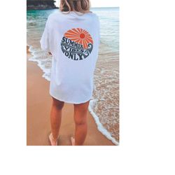 summer vibes only shirt, comfort colors shirt, trendy shirt, vsco shirt, comfort colors t-shirt, oversized tee, aestheti