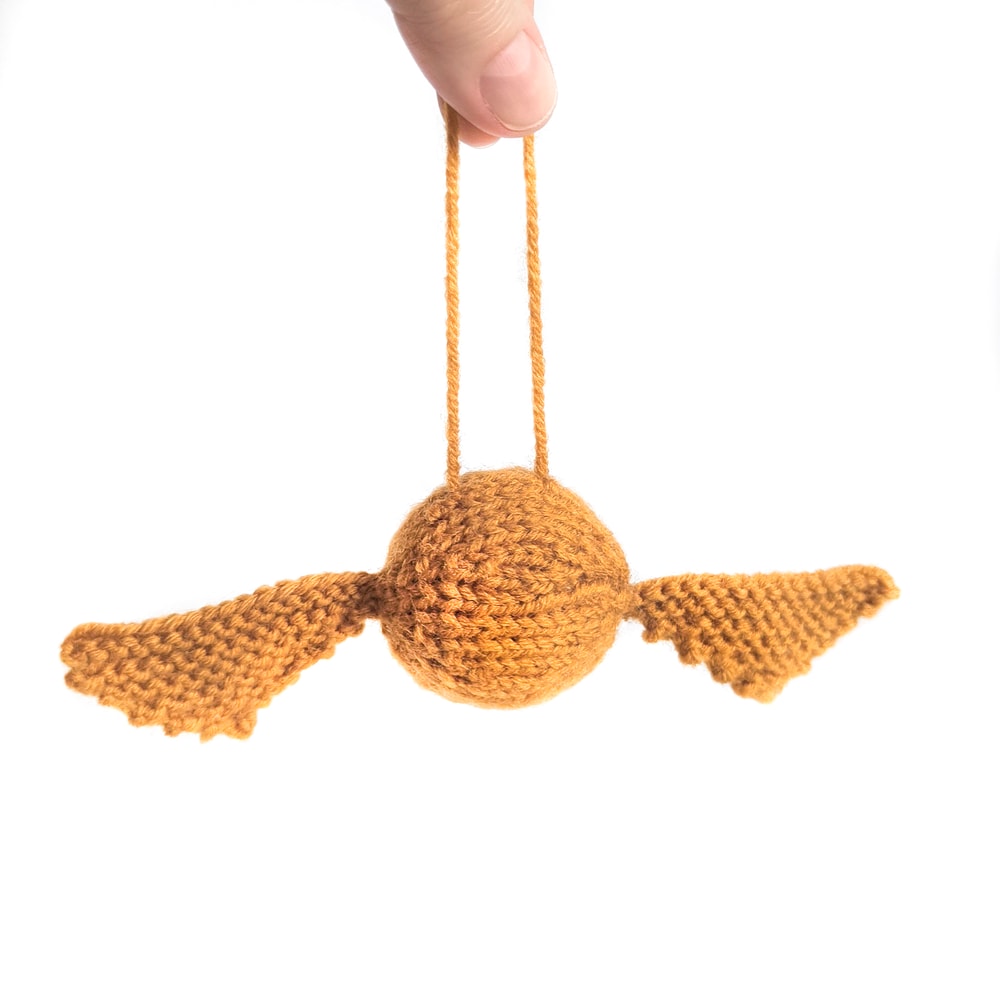 Knitted Golden Snitch Christmas tree decorations Griffindor Harry Potter gifts Christmas gift Harry Potter gift Harry Po