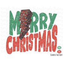 retro groovy merry christmas leopard lightning bolt png, vintage groovy merry christmas lightning bolt sublimation shirt