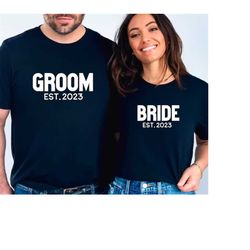 Bride And Groom Svg, Png, Eps, Pdf, Bride Groom Svg, Bride Svg, Groom Svg, Wedding Svg, Wedding Party Svg, Bride Est 202