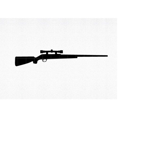 Scoped Hunting Rifle SVG, Scoped Hunting Rifle PNG, Hunting | Inspire ...