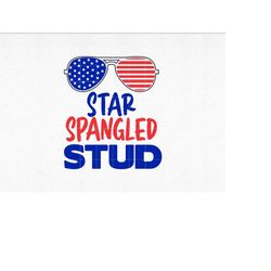 star spangled stud svg, 4th of july svg, fourth svg, fourth july svg, independence day svg, july fourth svg, sunglasses