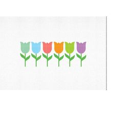 tulips svg, instant download, svg, png, dxf, eps, spring flowers svg, colorful tulips svg, easter svg, tulips clipart