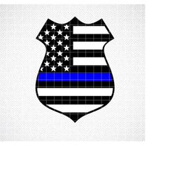 police badge svg, american flag badge, police badge , thin blue line, instant digital download