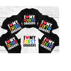 last day teacher svg bundle, 1st 2nd 3rd 4th 5th 6th grade svg, i love my first graders, back to school, png, svg files