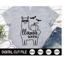 llamaween svg, halloween svg, llama clip art, halloween shirt svg, witch llama svg, halloween boy shirt, dxf, png, svg f