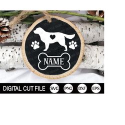 pet christmas ornament svg, dog christmas monogram, dog ornaments cut file, pet memorial, animal christmas svg, png, svg