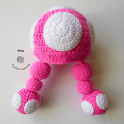 CROCHET PATTERN - Toadette Hat | Mario Bros Photo Prop | Crochet Halloween Hat | Sizes from Baby to Adult