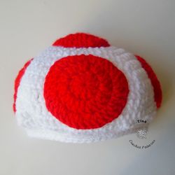 CROCHET PATTERN - Toad Hat | Mario Bros. Photo Prop | Crochet Halloween Hat | Sizes from Baby to Adult
