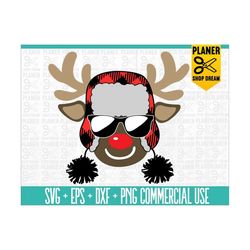 christmas reindeer svg, deer svg,deer kids xmas cut files,reindeer monogram svg, reindeer boy clipart,rudolph svg, deer