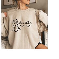 doodle mama sweatshirt | funny shirt | funny sweatshirt | graphic sweatshirt | gift for her | goldendoodle | dog mom| do