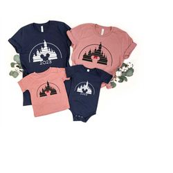 retro disney family shirt, disney vacation shirt, retro castle mickey mouse 2023, disneyworld shirt, disneyland shirt, m