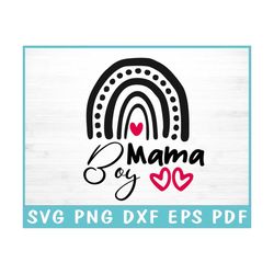 boy mama svg design - boy mama rainbow svg file for cricut - mom of boys shirt svg - boy mom - eps, dxf, png, digital do