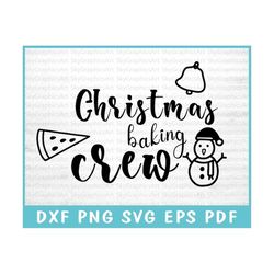 christmas baking crew svg cut file for cricut, baking crew svg, holiday baking svg, cookies and cheer svg, holiday cooki