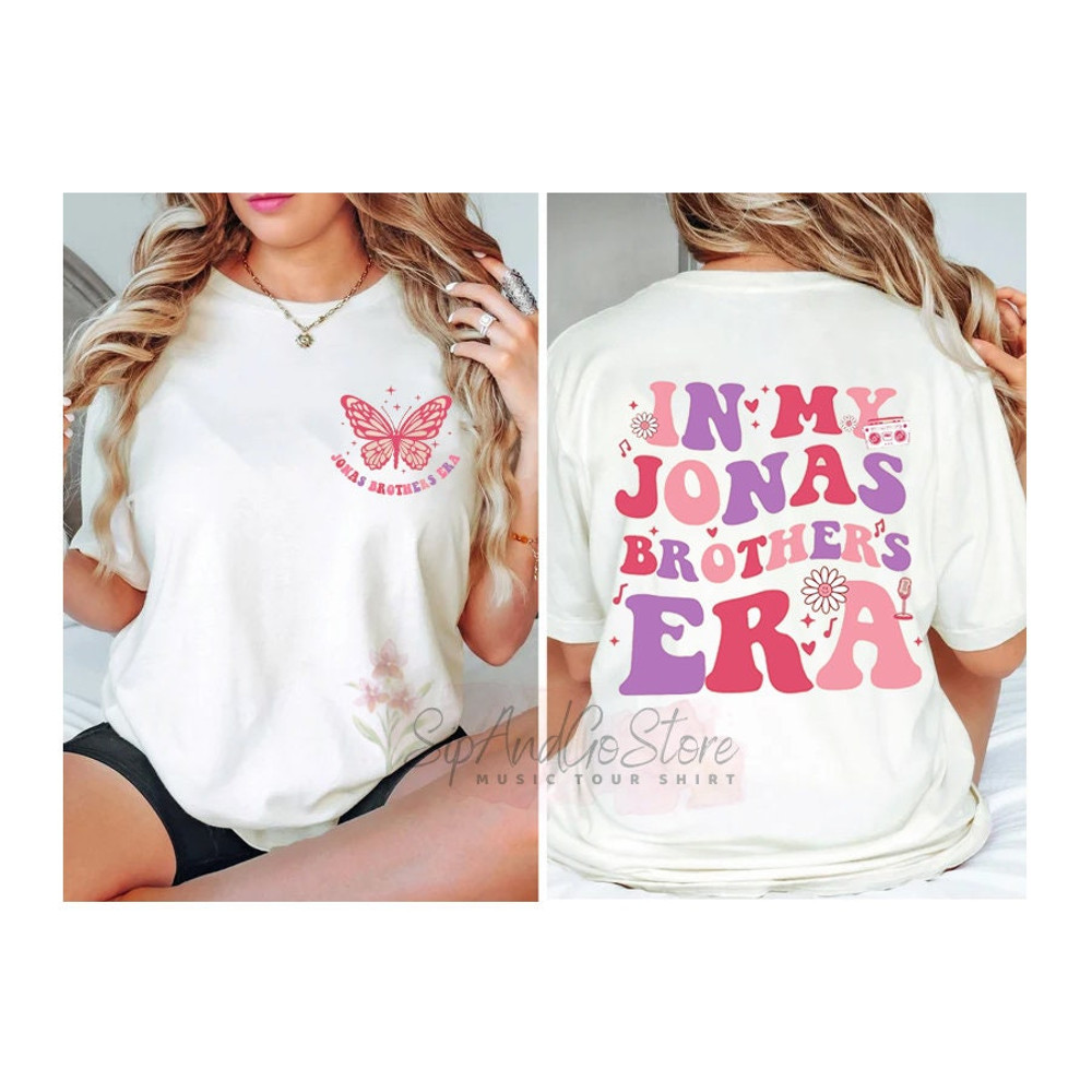 In My Jonas Brothers Era T-Shirt, Jonas Brothers Tour Shirt, 5 Albums 1 Night Sweatshirt, 90's Jonas Hoodie, Concert Tee - 1.jpg