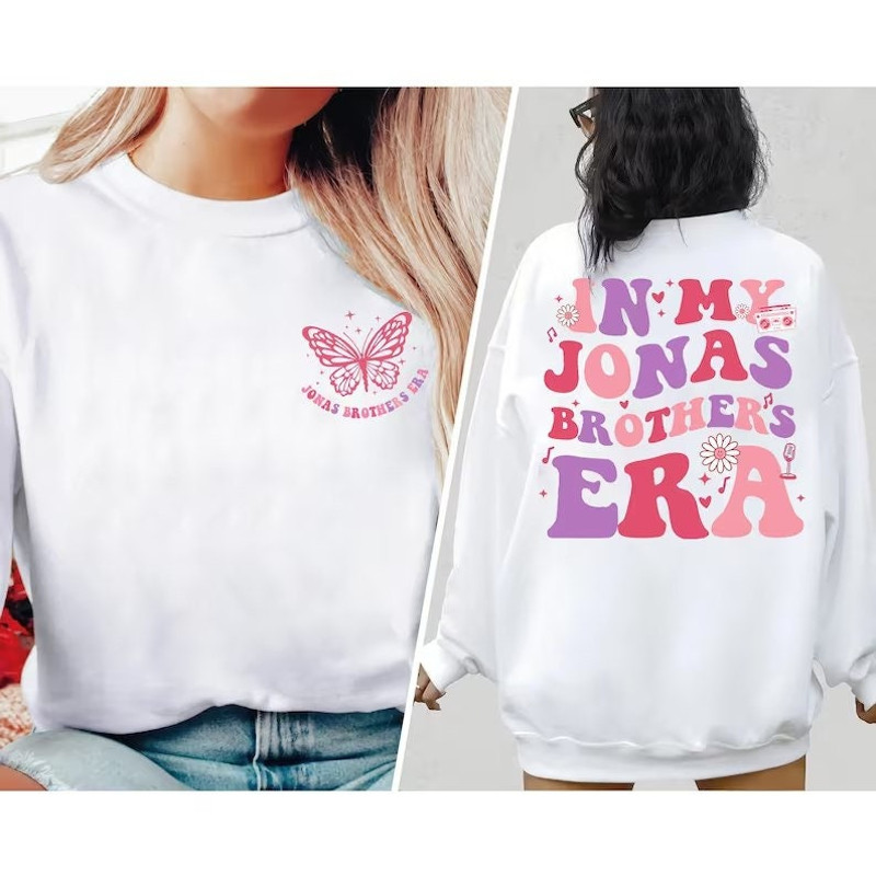 In My Jonas Brothers Era T-Shirt, Jonas Brothers Tour Shirt, 5 Albums 1 Night Sweatshirt, 90's Jonas Hoodie, Concert Tee - 3.jpg