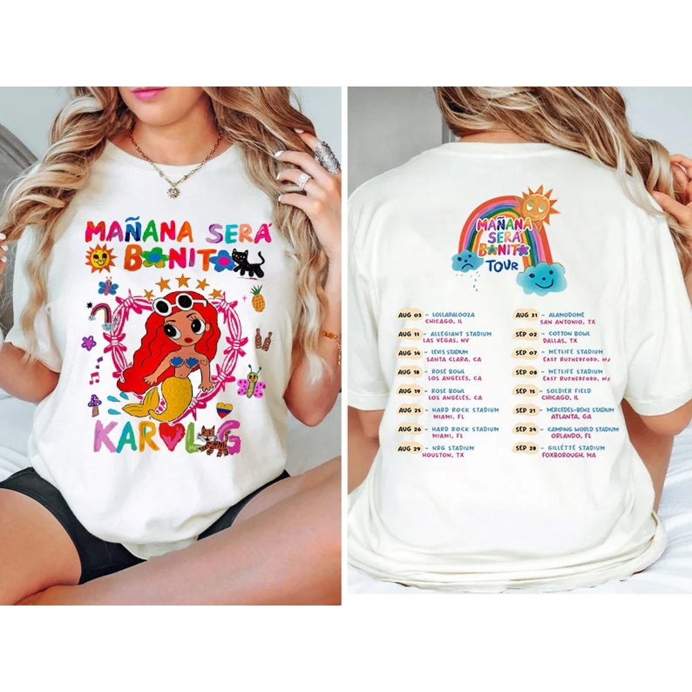 Manana Sera Bonito Karol G Shirt, Karol G 2023 Tour Sweatshirt, La Bichota Shirt, Karol G Red Hair, Music Concert Merch, Karol G Fan Gift - 1.jpg