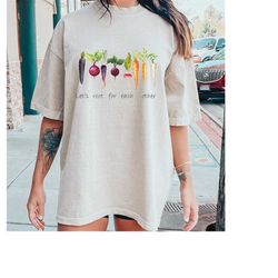 let's root for each other and watch each other grow! gardening vegetable green thumb design | unisex relaxed jersey t-sh