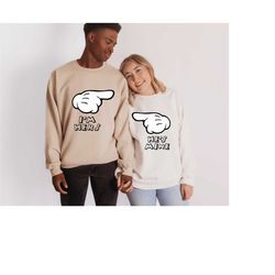 matching mickey and minnie couple sweatshirt, couple hoodie, matching disney sweatshirt, valentines day hoodie, couple s