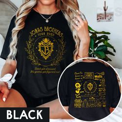 jonas brothers double sided crewneck sweatshirt, jonas brothers tour shirt, concert 2023 retro unise