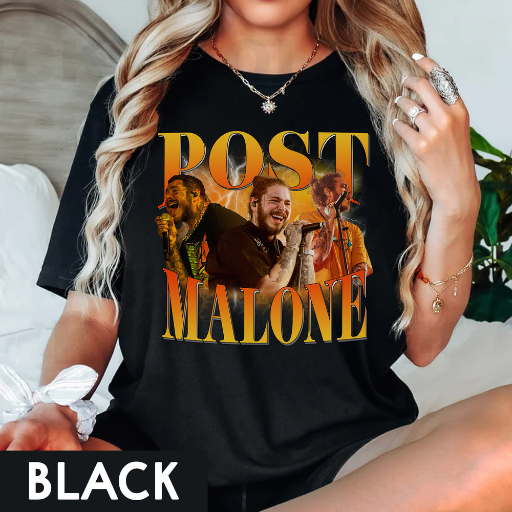 Post Malone Rap Shirt, Post Malone Sad Bootleg Y2K 90s Vintage, Post Malone Rapper Graphic Tee Gift For Fan Post Malone Tee - 1.jpg