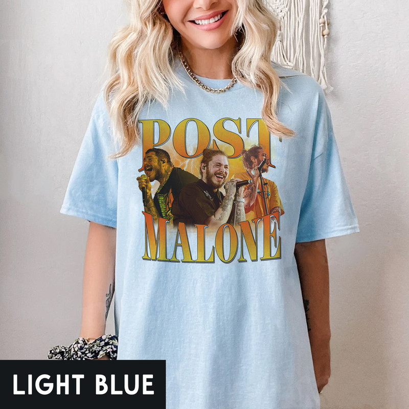 Post Malone Rap Shirt, Post Malone Sad Bootleg Y2K 90s Vintage, Post Malone Rapper Graphic Tee Gift For Fan Post Malone Tee - 4.jpg