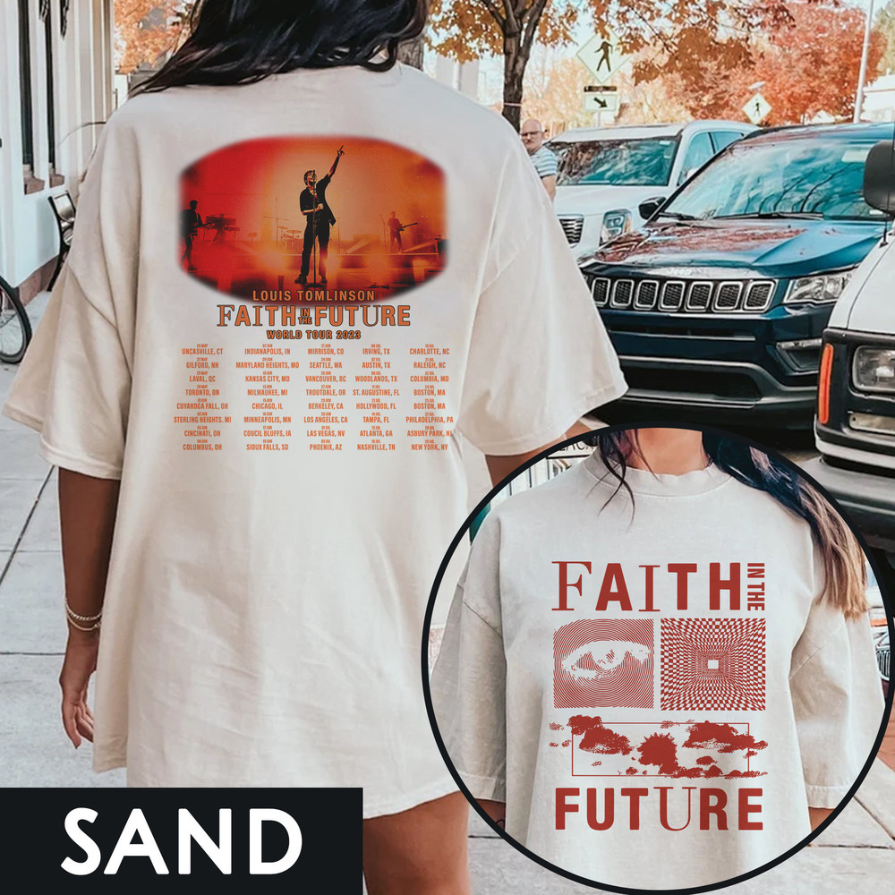 Tomlinson Shirt, Louis Tomlinson World Tour Merch Shirt, Faith In The Future World Tour 2023 North America Louis Tomlinson Shirt - 2.jpg