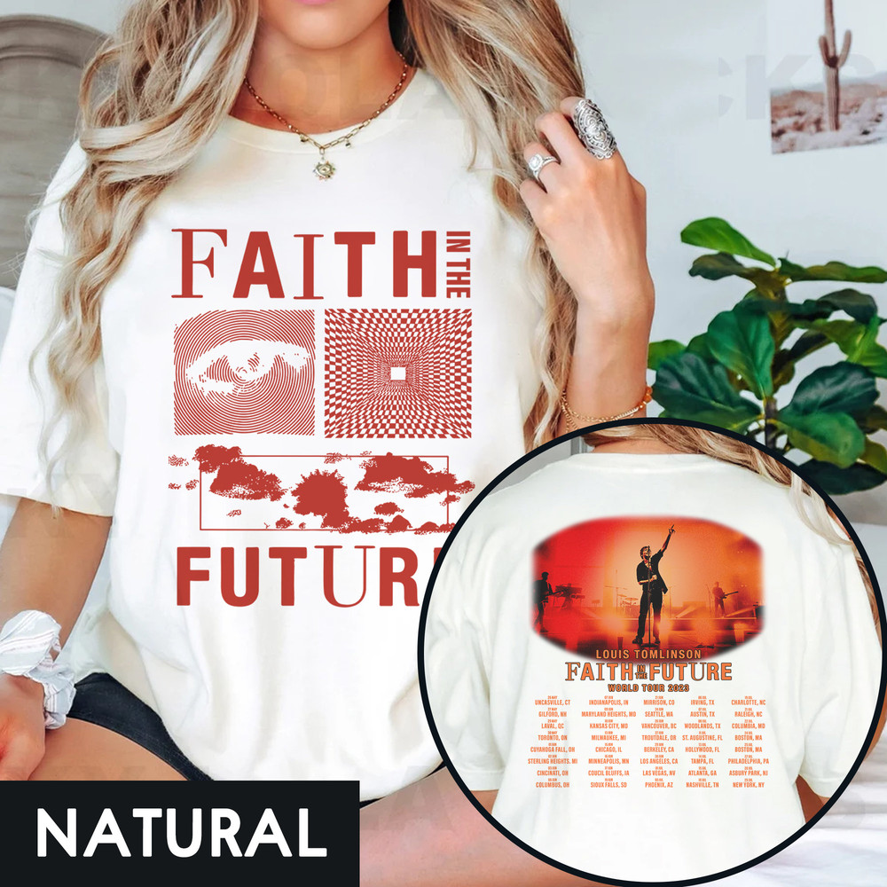 Tomlinson Shirt, Louis Tomlinson World Tour Merch Shirt, Faith In The Future World Tour 2023 North America Louis Tomlinson Shirt - 3.jpg