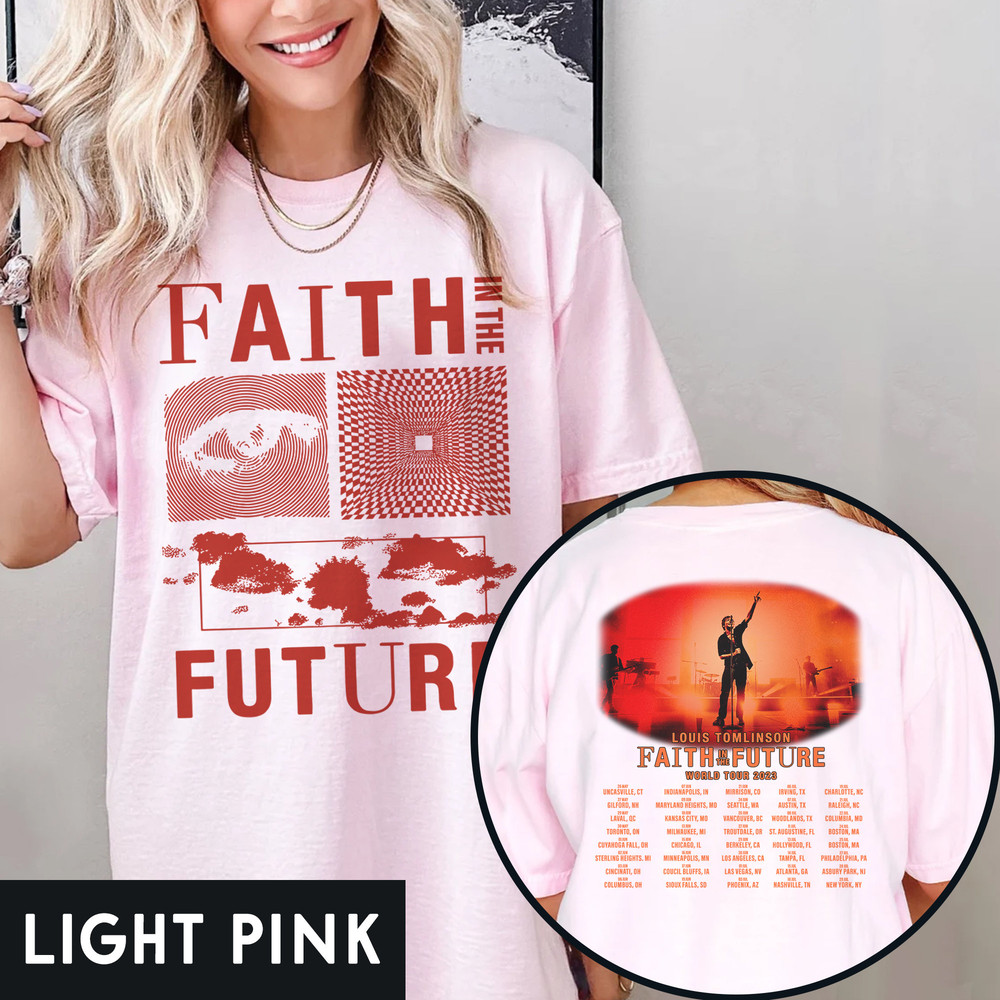 Tomlinson Shirt, Louis Tomlinson World Tour Merch Shirt, Faith In The Future World Tour 2023 North America Louis Tomlinson Shirt - 4.jpg