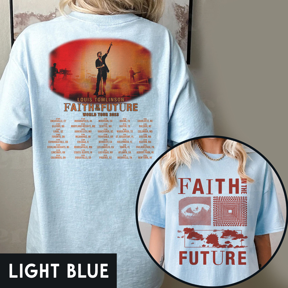 Tomlinson Shirt, Louis Tomlinson World Tour Merch Shirt, Faith In The Future World Tour 2023 North America Louis Tomlinson Shirt - 5.jpg